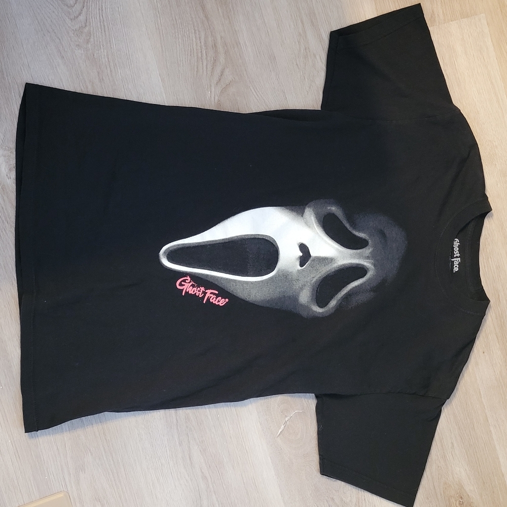 Ghost Face Scream Movie Horror Villain Black T-shirt Unisex M (38 / 40) - Picture 5 of 12